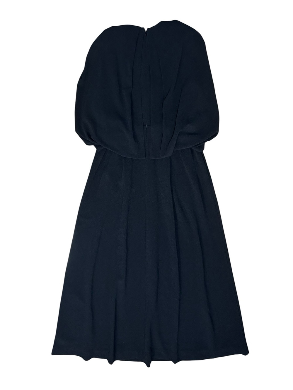 Jonathan Simkhai Sz 8 Dress Maxi Midi Black Jodie V-neck Cape Luxury Designer。 - Picture 4 of 10
